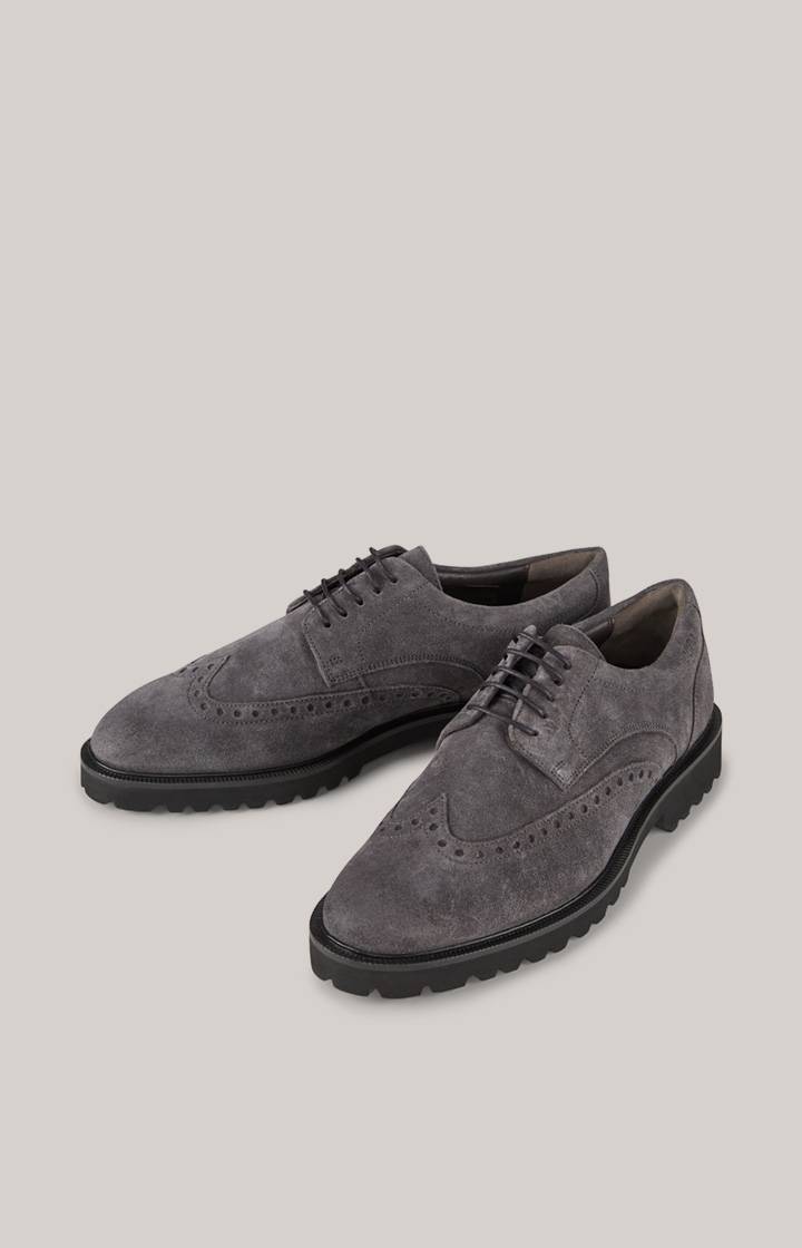 Joop Brogue Lace-up Velluto New Danilo in Dunkelgrau