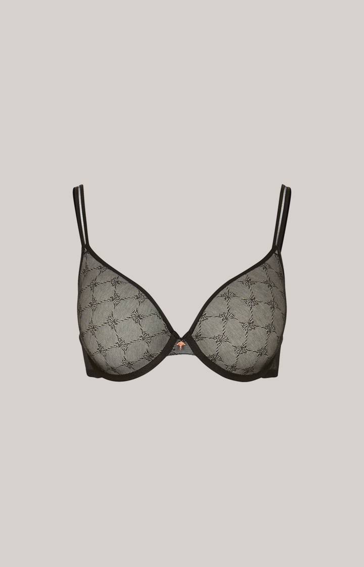 Joop Bügel-BH Mit Softcups Und Spitze In Light Grey Melange/Black