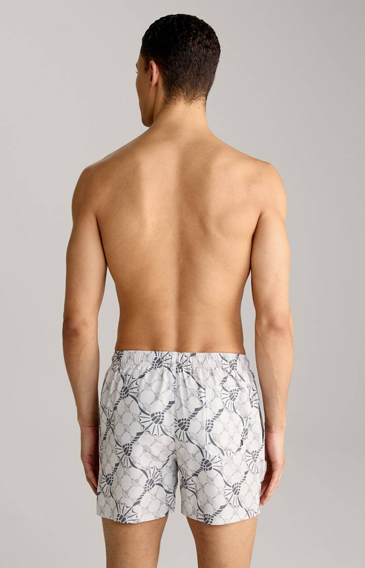 Joop Cornflower-Badeshorts Babados In Hellgrau/Anthrazit