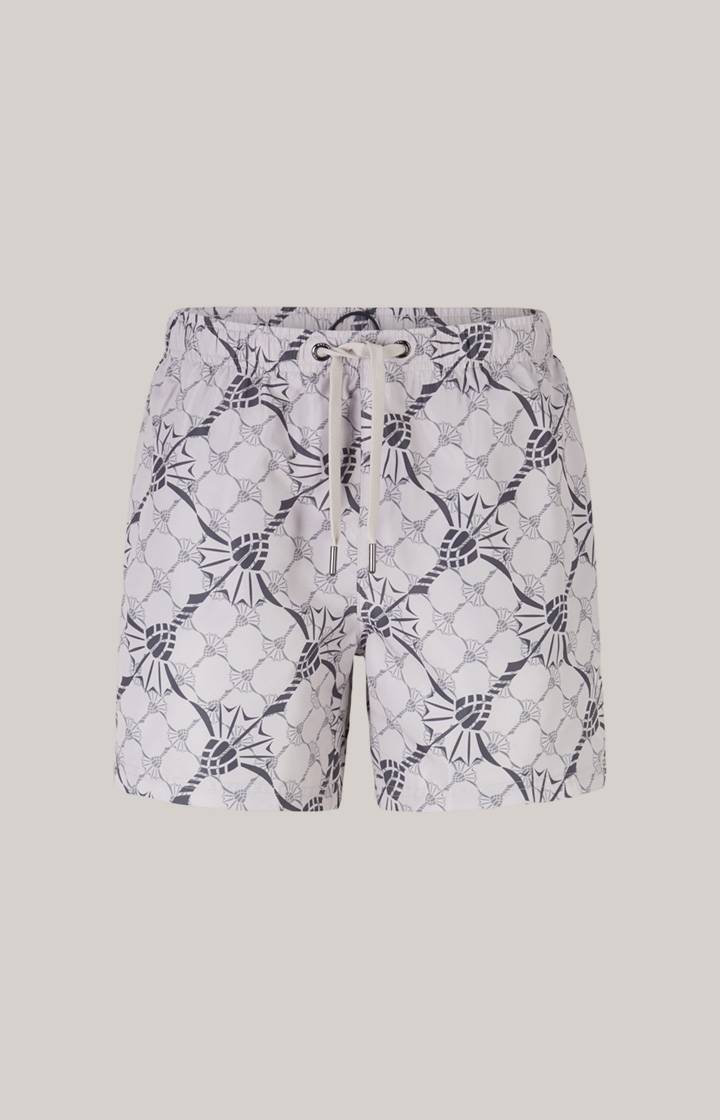Joop Cornflower-Badeshorts Babados In Hellgrau/Anthrazit