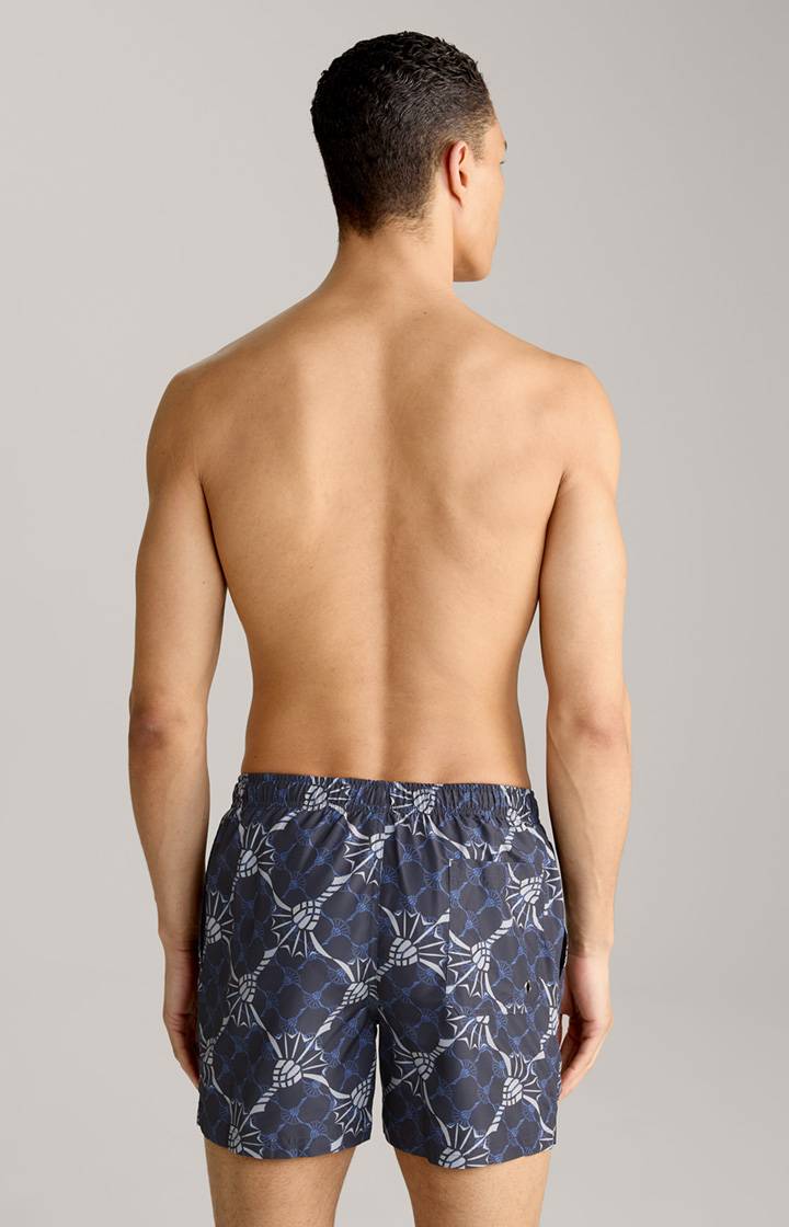 Joop Cornflower-Badeshorts Babados In Navy/Azur/Hellgrau
