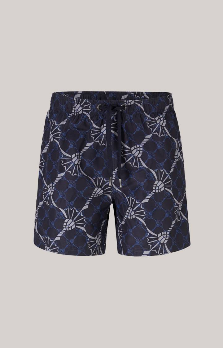 Joop Cornflower-Badeshorts Babados In Navy/Azur/Hellgrau