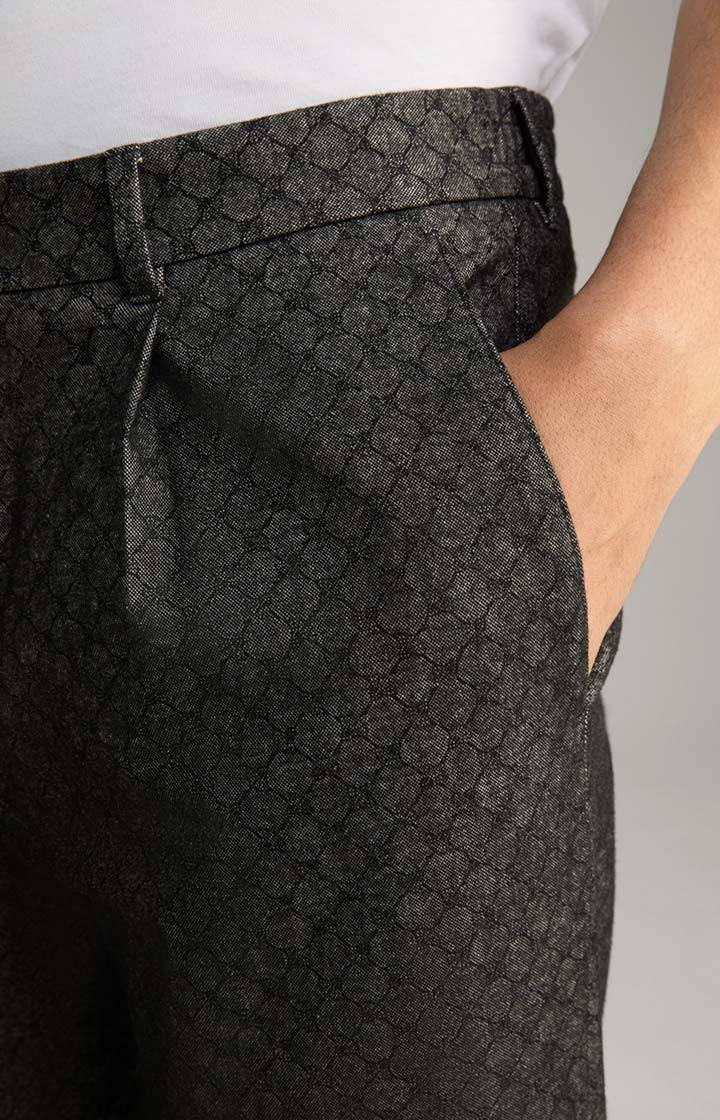 Joop Cornflower Bundfaltenhose Lester In Anthrazit Gemustert