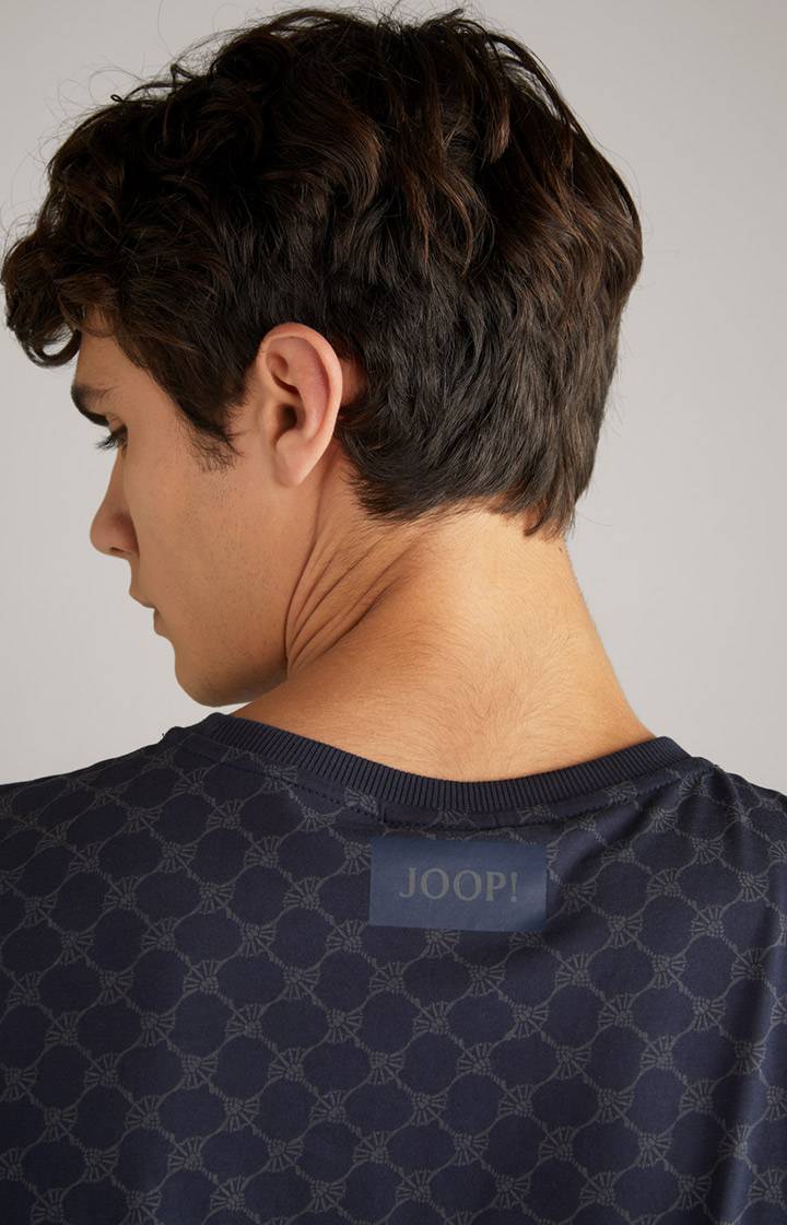 Joop Cornflower Loungewear Longsleeve In Navy Gemustert