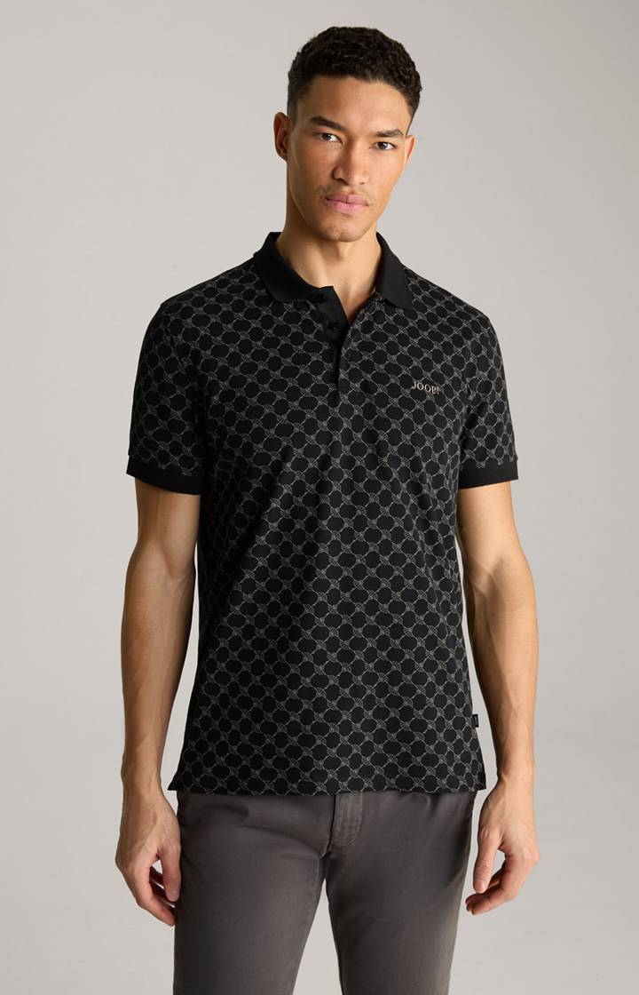 Joop Cornflower Poloshirt Paigam in Schwarz gemustert