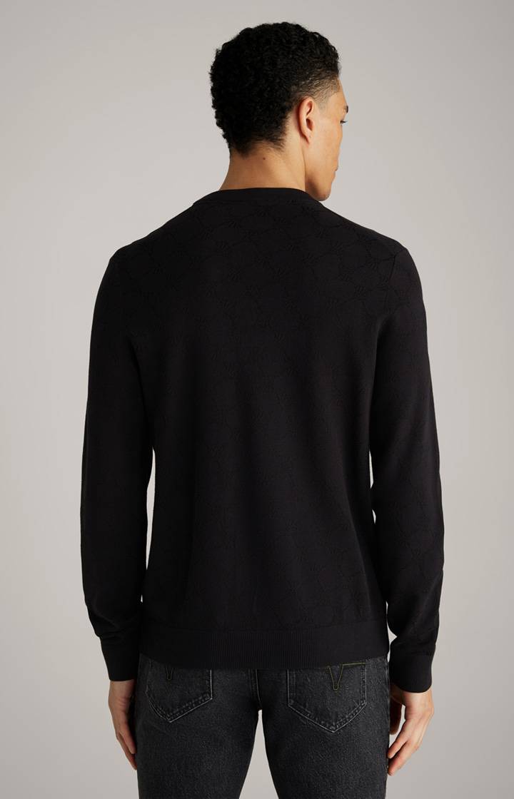Joop Cornflower-Pullover Ravon In Schwarz Gemustert
