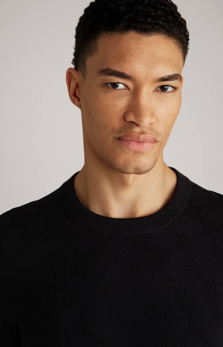 Joop Cornflower-Pullover Ravon In Schwarz Gemustert