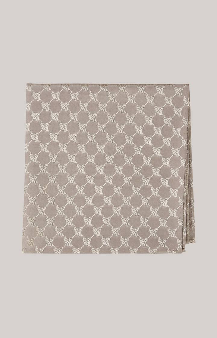 Joop Cornflower Seiden-Einstecktuch in Hellbraun gemustert