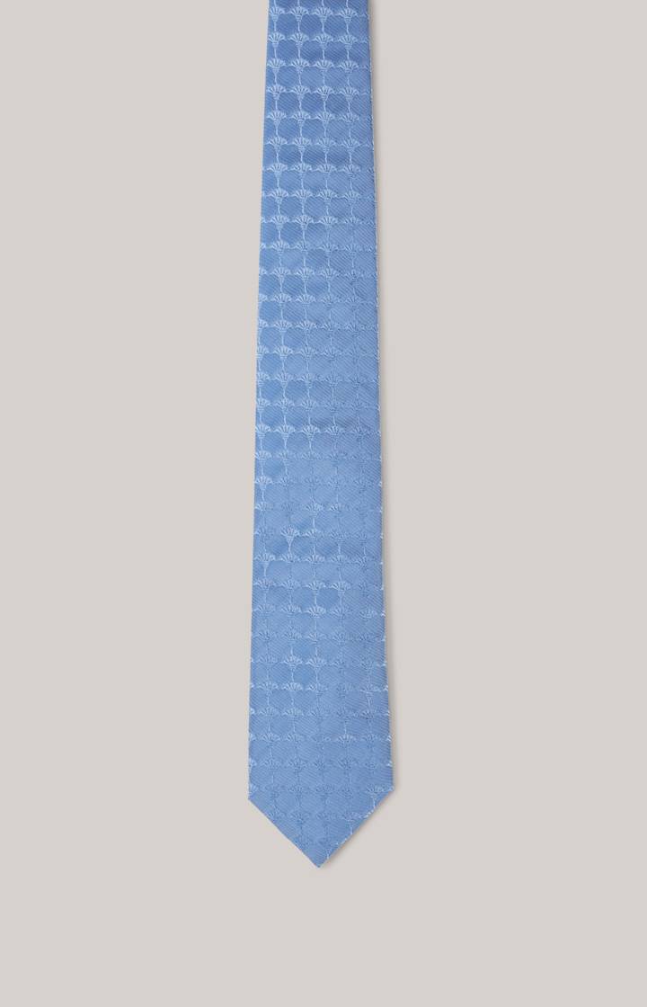 Joop Cornflower Seiden-Krawatte in Hellblau gemustert