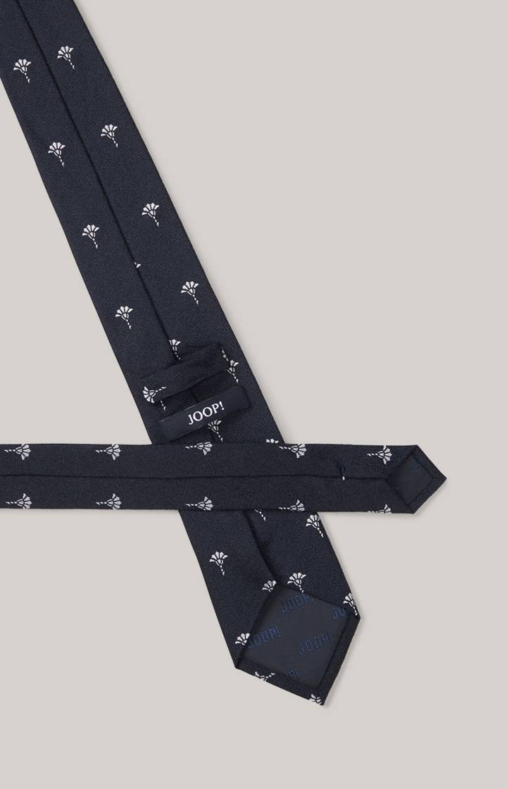 Joop Cornflower-Seidenkrawatte In Dunkelblau Gemustert