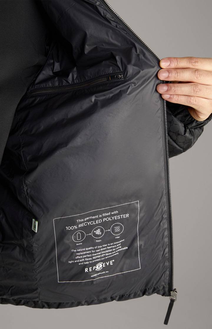 Joop Cornflower-Steppjacke Luke In Schwarz Gemustert