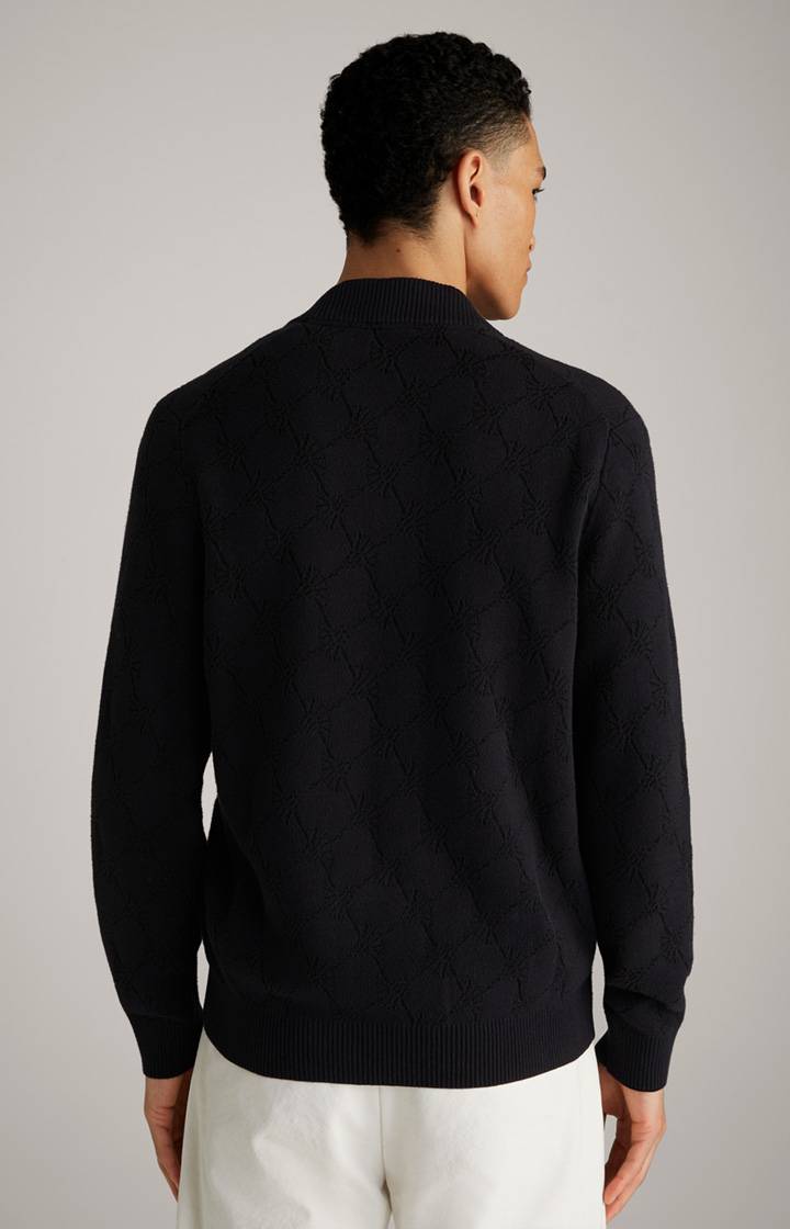 Joop Cornflower-Strickjacke Raveno In Schwarz Gemustert