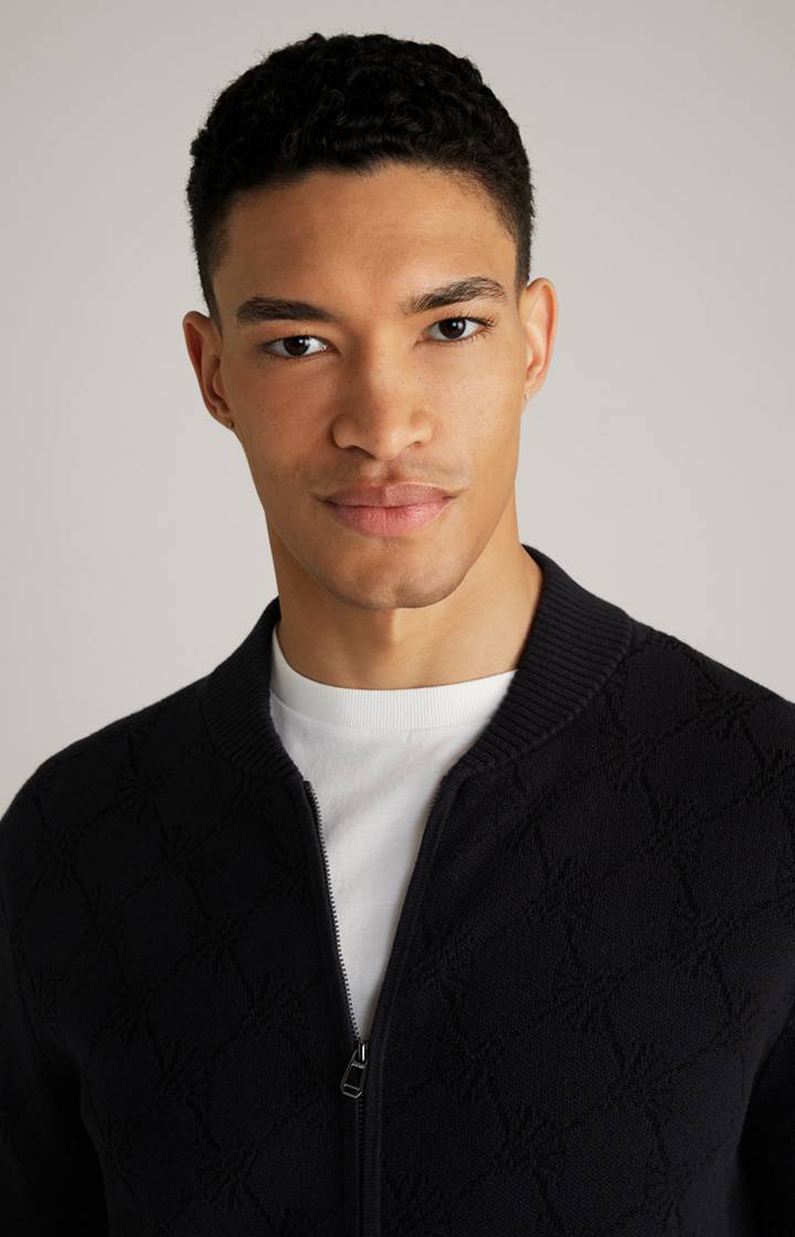 Joop Cornflower-Strickjacke Raveno In Schwarz Gemustert