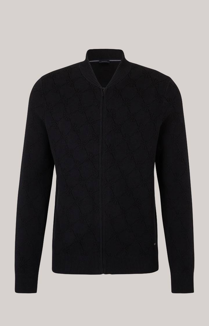 Joop Cornflower-Strickjacke Raveno In Schwarz Gemustert