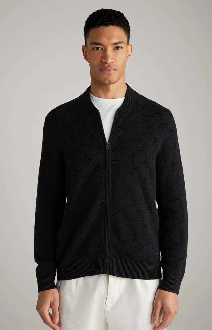 Joop Cornflower-Strickjacke Raveno in Schwarz gemustert