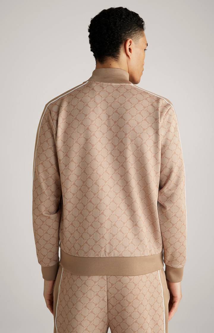 Joop Cornflower-Sweatjacke Tayfun In Beige Gemustert
