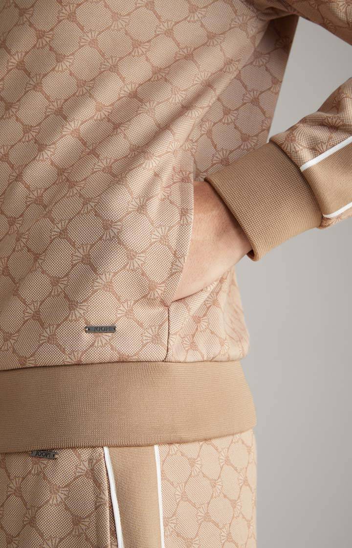 Joop Cornflower-Sweatjacke Tayfun In Beige Gemustert