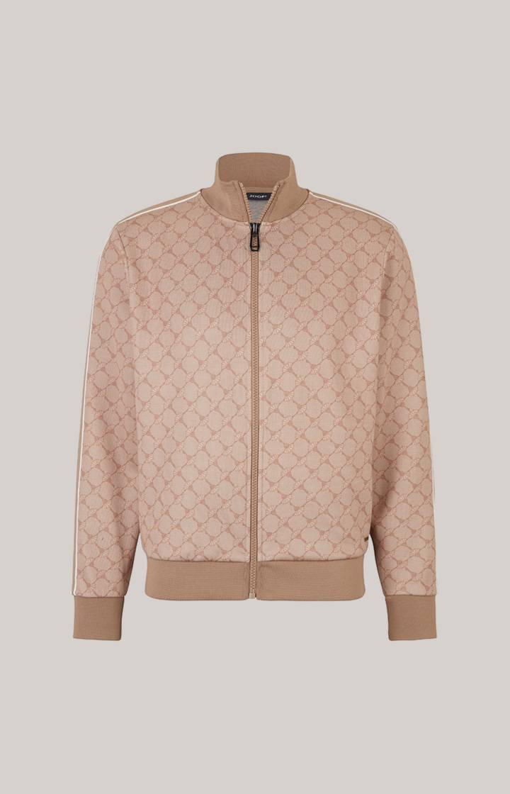 Joop Cornflower-Sweatjacke Tayfun In Beige Gemustert