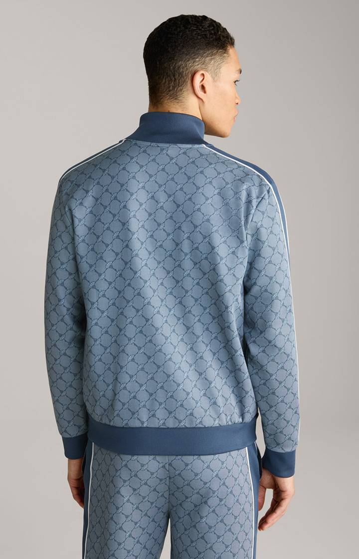 Joop Cornflower-Sweatjacke Tayfun In Blau Gemustert