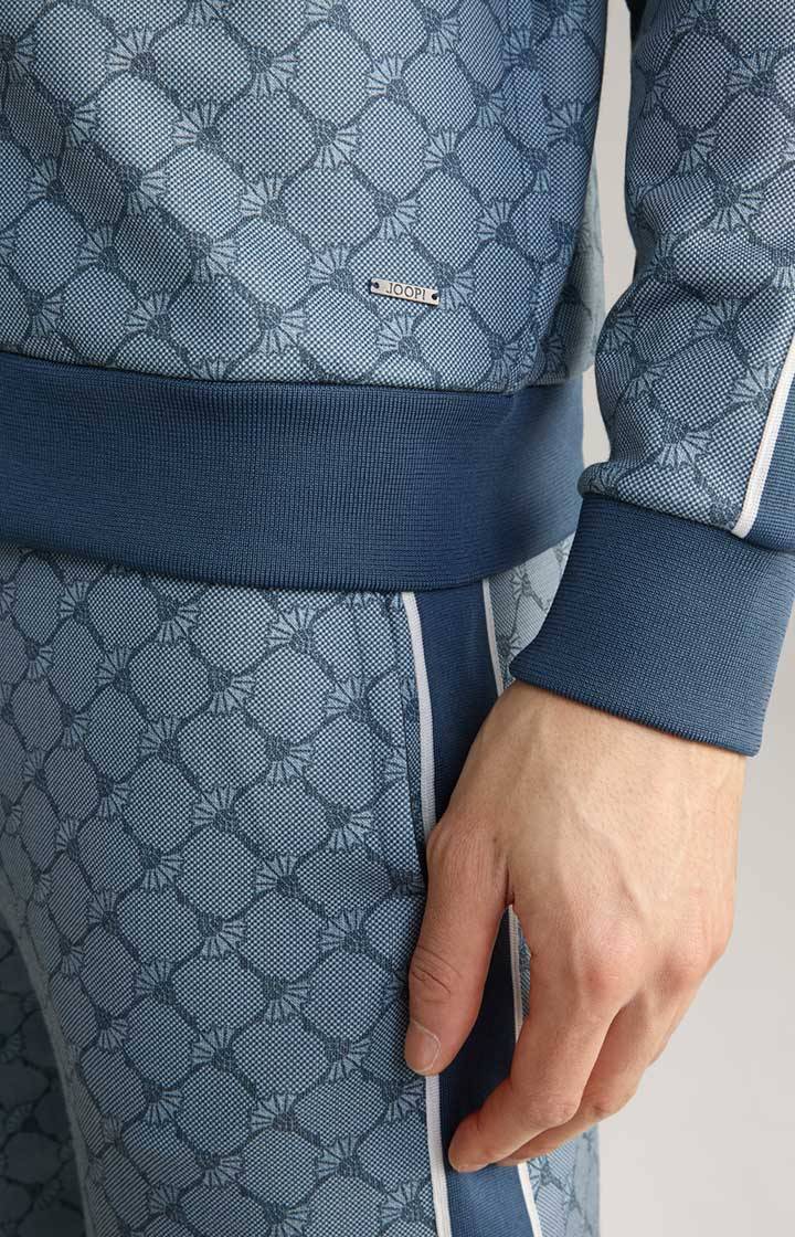 Joop Cornflower-Sweatjacke Tayfun In Blau Gemustert