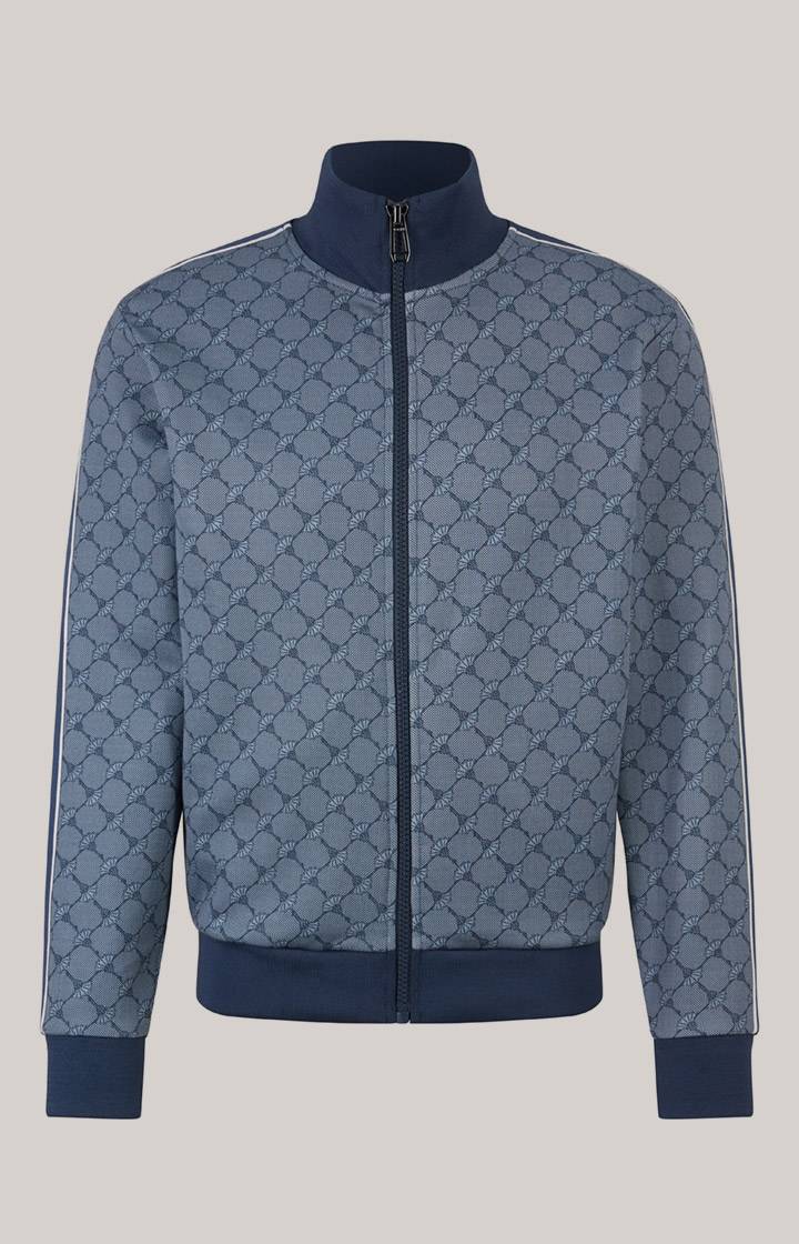 Joop Cornflower-Sweatjacke Tayfun In Blau Gemustert