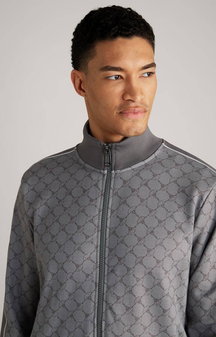 Joop Cornflower-Sweatjacke Tayfun In Grau Gemustert