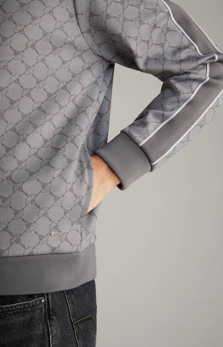 Joop Cornflower-Sweatjacke Tayfun In Grau Gemustert