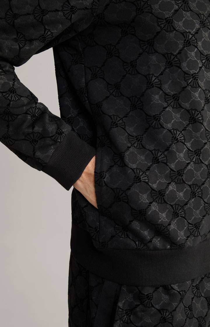 Joop Cornflower-Sweatjacke Thierry In Schwarz Gemustert