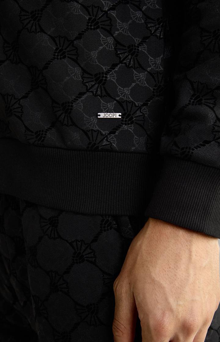 Joop Cornflower-Sweatjacke Thierry In Schwarz Gemustert