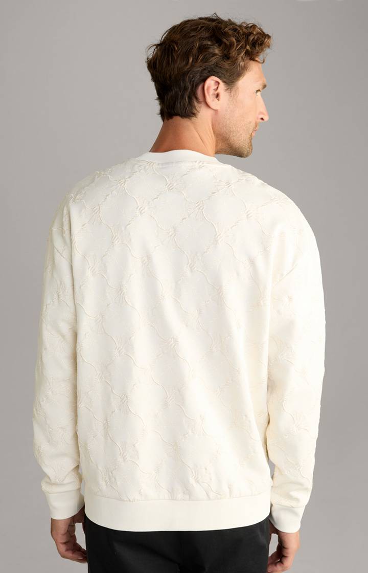Joop Cornflower-Sweatshirt Cortez In Creme Gemustert