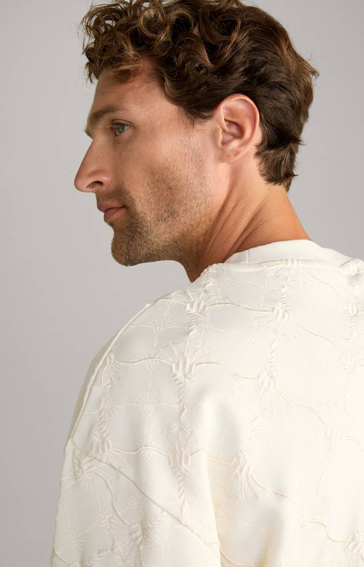 Joop Cornflower-Sweatshirt Cortez In Creme Gemustert