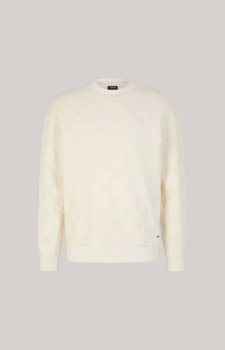 Joop Cornflower-Sweatshirt Cortez In Creme Gemustert