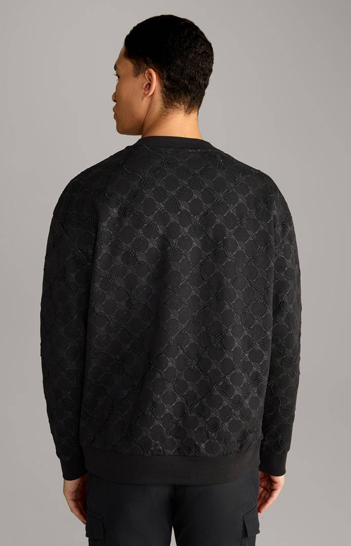 Joop Cornflower-Sweatshirt Cortez In Schwarz Gemustert