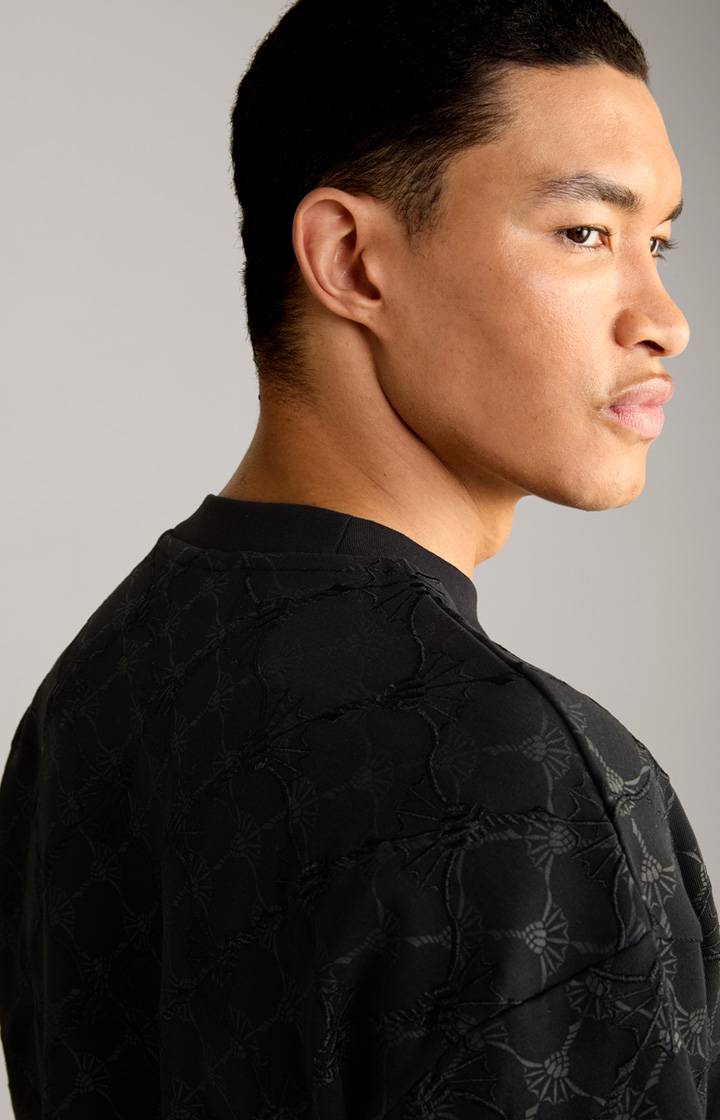 Joop Cornflower-Sweatshirt Cortez In Schwarz Gemustert