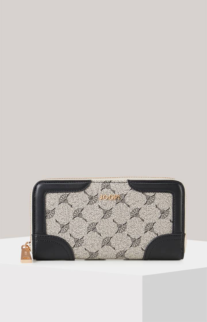 Joop Geldbörse Mazzolino Edition Melete in Schwarz/Offwhite