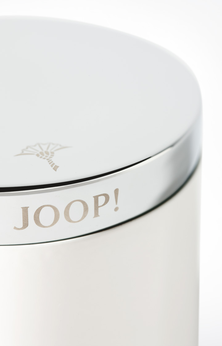 Joop Große Aufbewahrungsdose Chromeline, Silber/Weiß