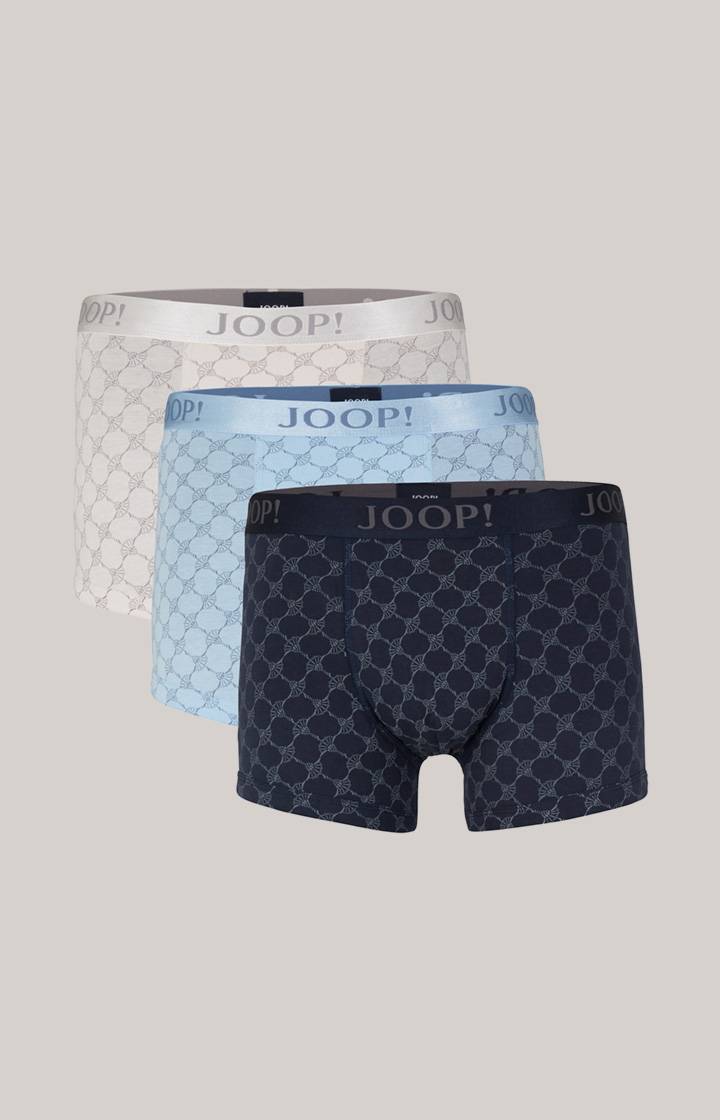 Joop 3er-Pack Boxer in Hellblau/Ecru/Navy