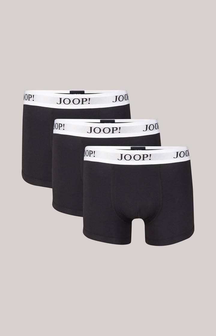 Joop 3er-Pack Fine Cotton Stretch Boxer in Schwarz
