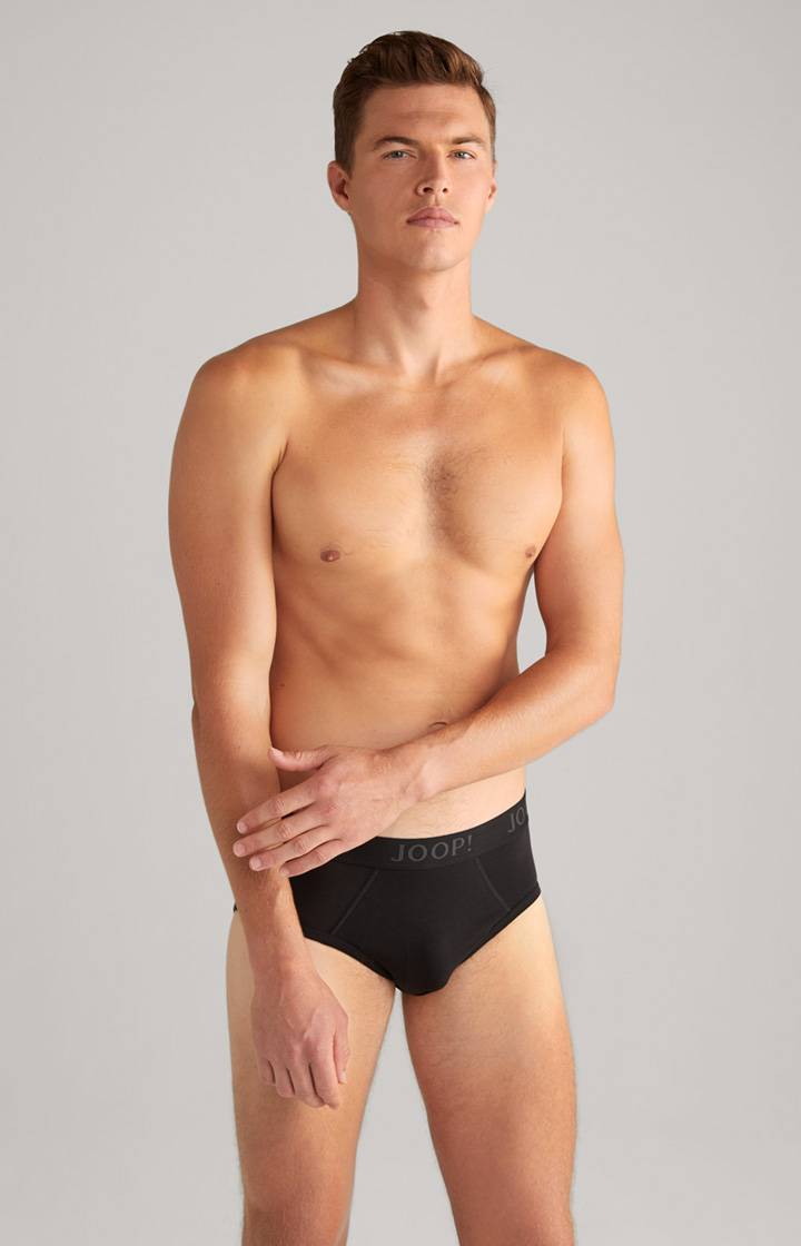 Joop 3er-Pack Fine Cotton-Stretch Slips In Schwarz