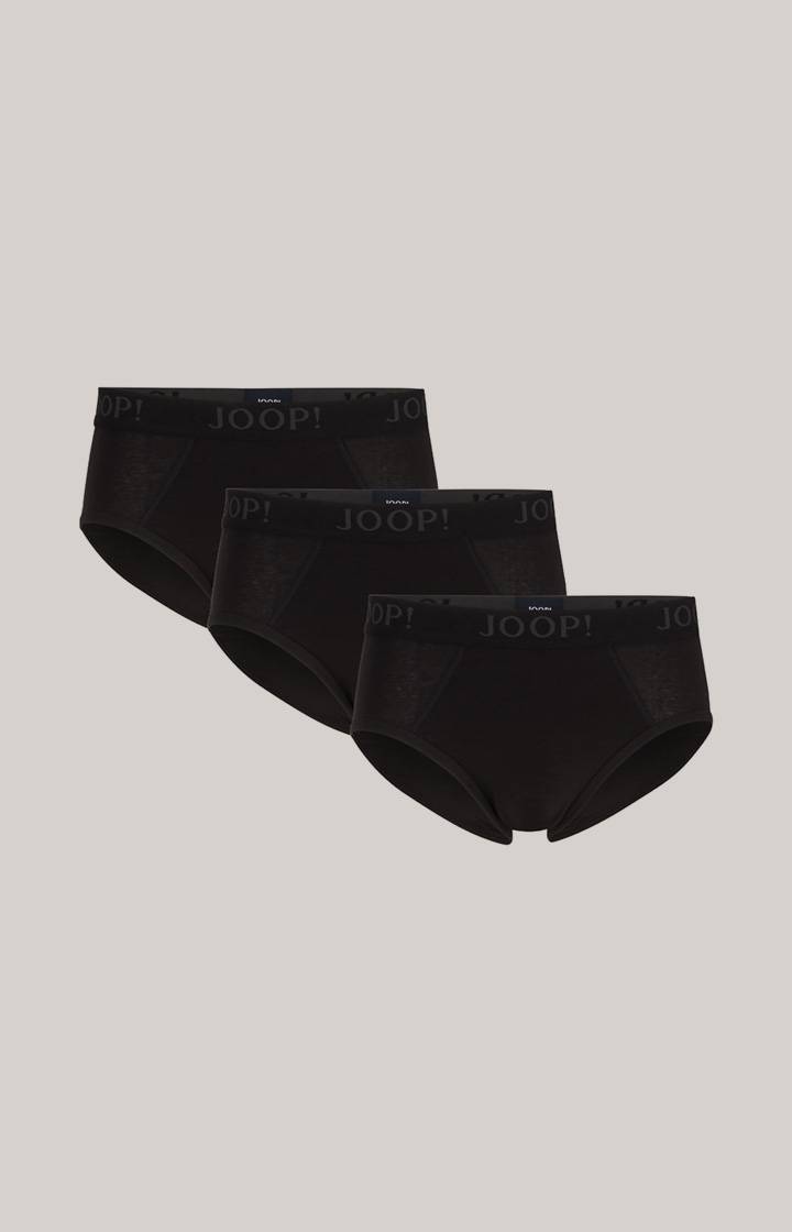 Joop 3er-Pack Fine Cotton-Stretch Slips in Schwarz