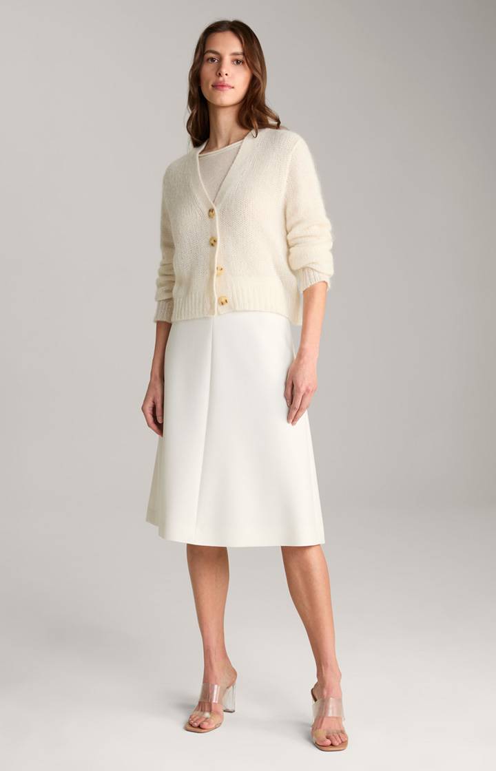 Joop Alpaka-Mix-Cardigan In Creme