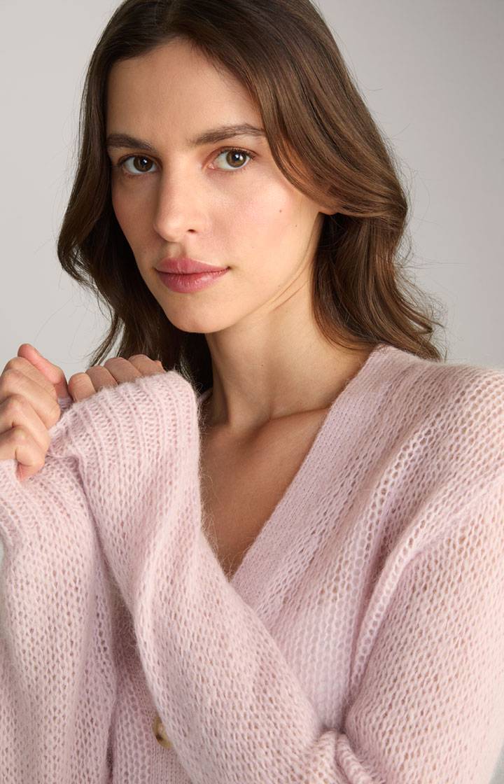 Joop Alpaka-Mix-Cardigan In Rosé