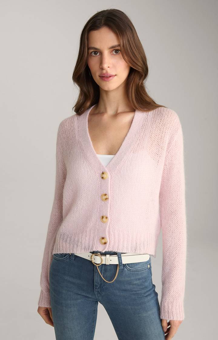 Joop Alpaka-Mix-Cardigan in Rosé