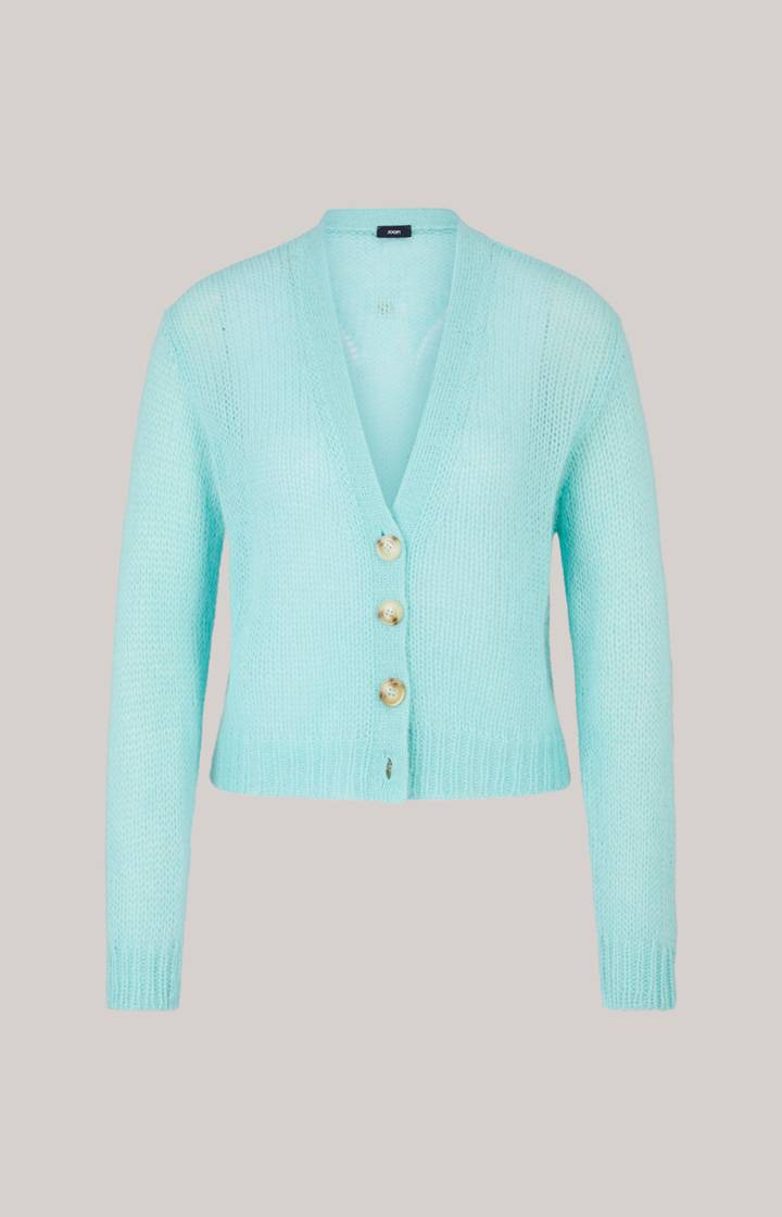 Joop Alpaka-Mix-Cardigan In Türkis