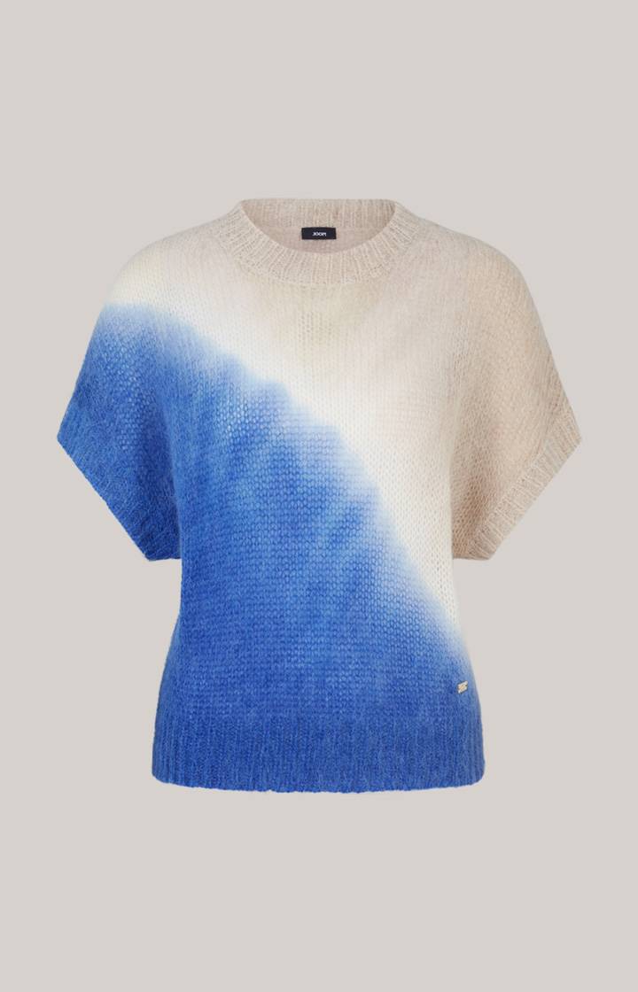 Joop Alpaka-Mix-Pullover In Beige/Blau