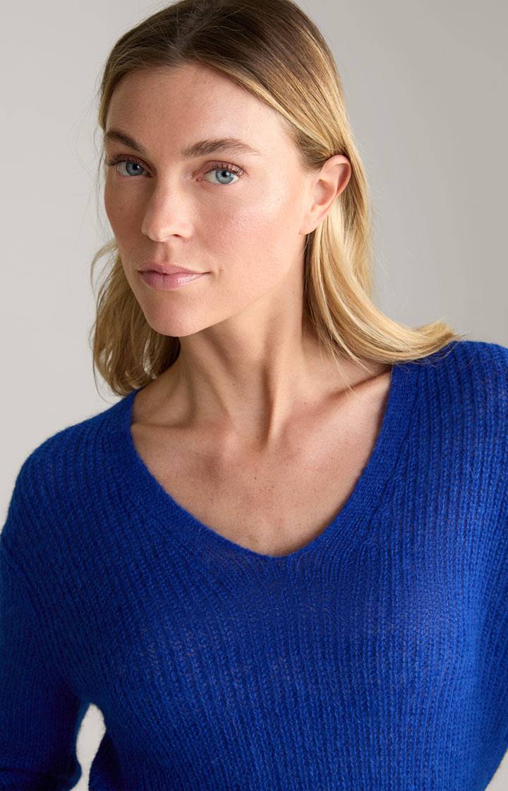 Joop Alpaka-Mix-Pullover In Blau