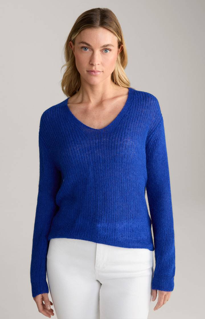 Joop Alpaka-Mix-Pullover in Blau