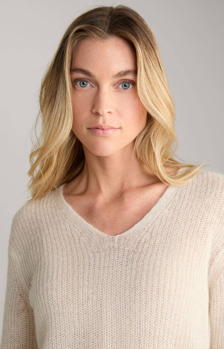 Joop Alpaka-Mix-Pullover In Creme
