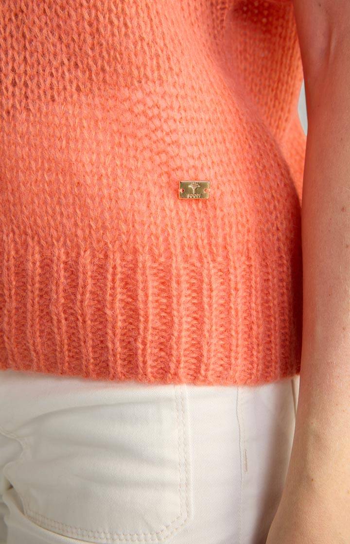 Joop Alpaka-Mix-Pullover In Orange