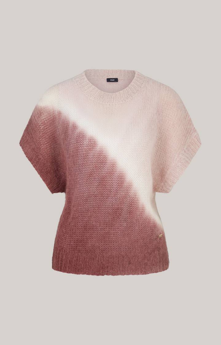 Joop Alpaka-Mix-Pullover In Rosé/Dunkelrot